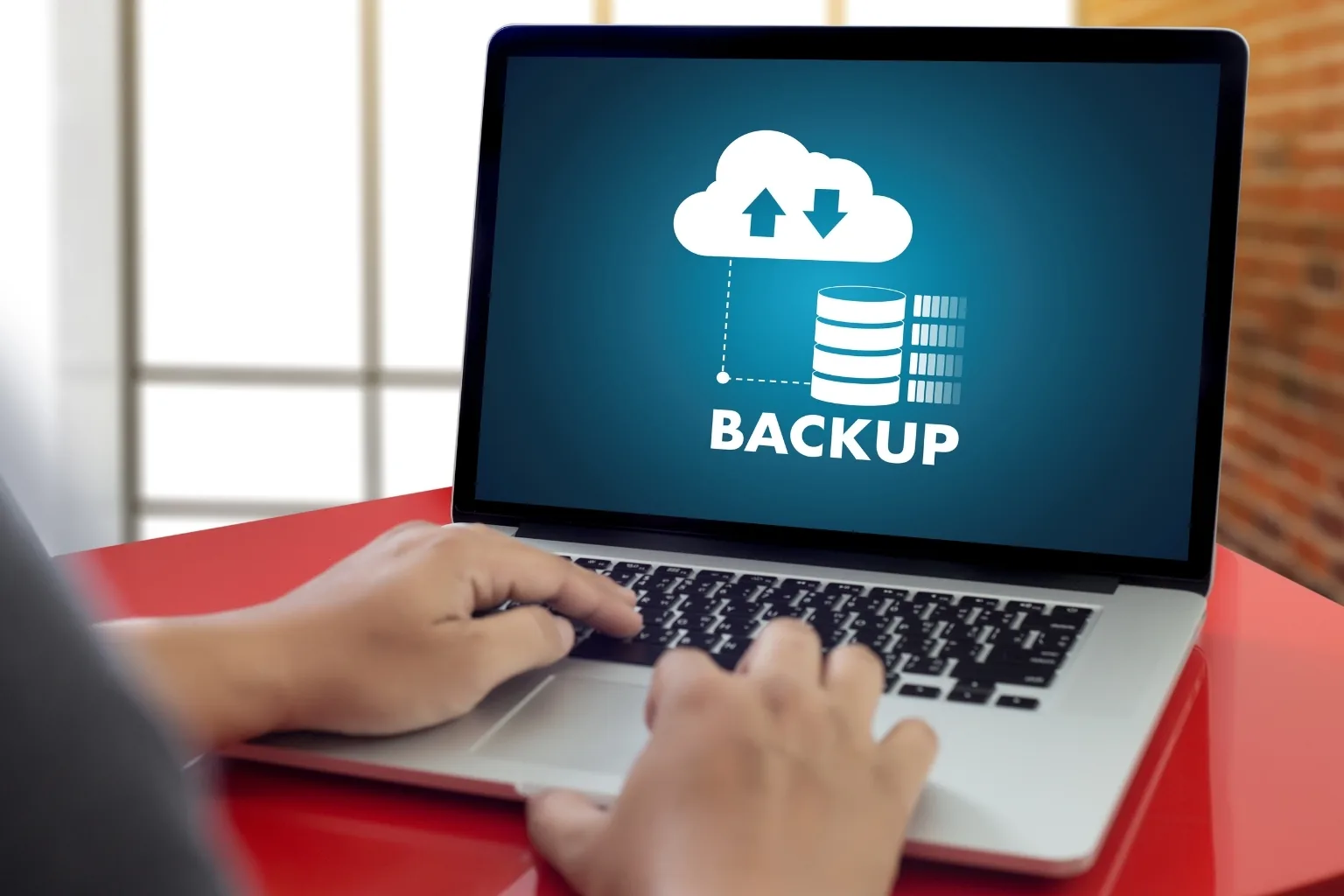 Business data backup and recovery infrastructure in a small office server room